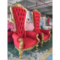 Cheap princesa king trono cadeira para casamento